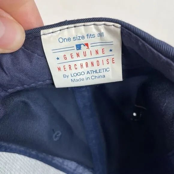 Vintage Anaheim Angels SnapBack Hat, Dark Blue, Logo Athletic, Wing Logo - Picture 7 of 9